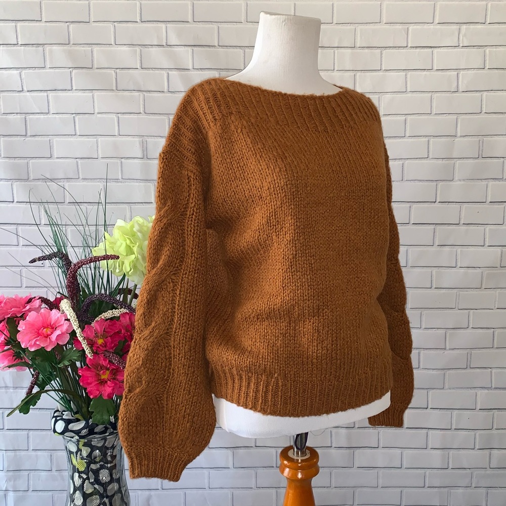 Madewell Cable-Sleeve Boatneck Sweater XXS - Picture 10 of 11